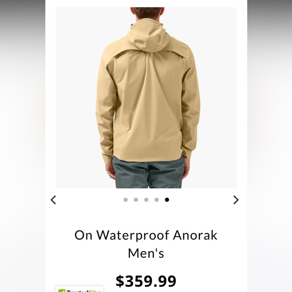 On Waterproof Anorak Men's XL NEW - Picture 2 of 7